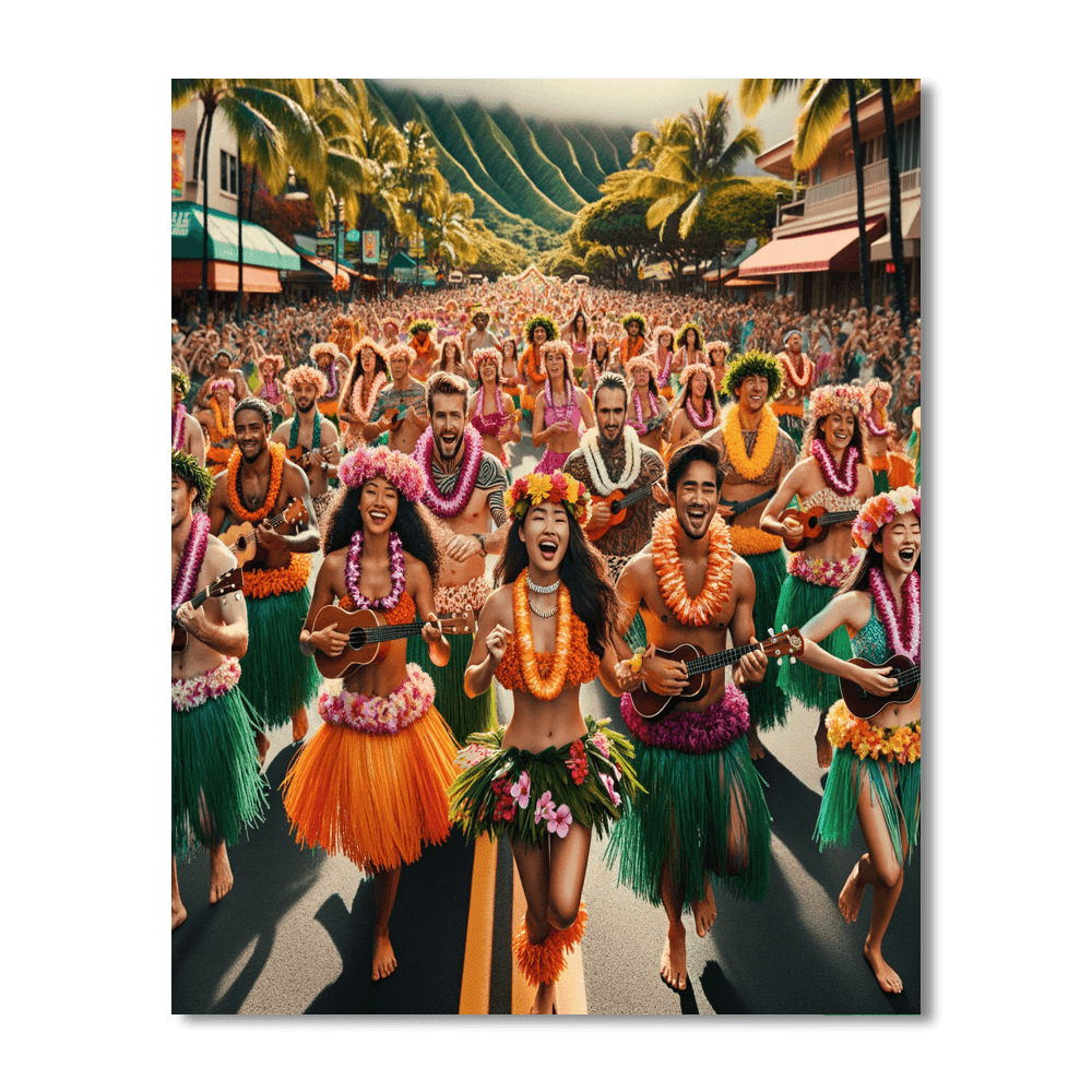 Aloha Festivals - Hawaii DIY Paint By Numbers