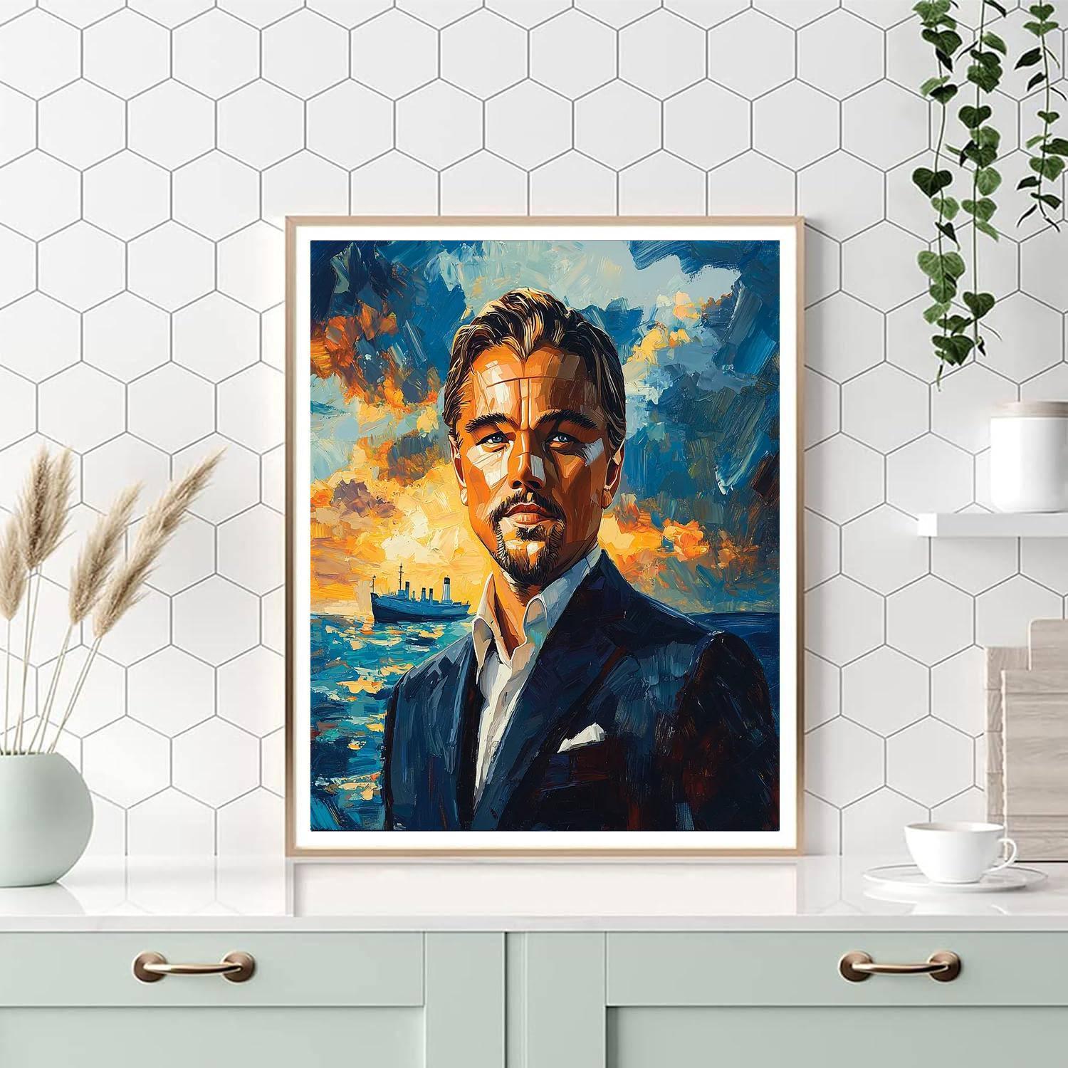 Leonardo Dicaprio: The Journey Beyond Titanic Dreams Numbered Painting Kits