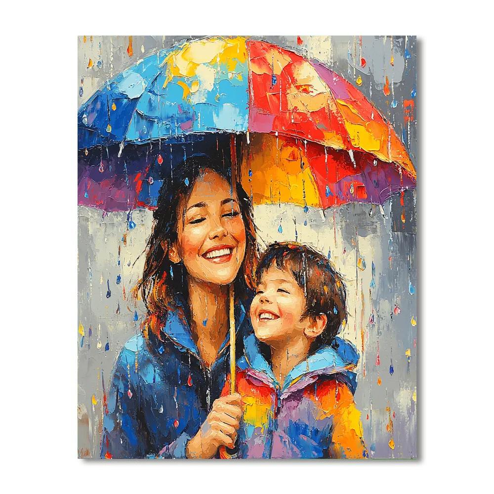 Under The Umbrella Of Love Paint By Numbers Kits