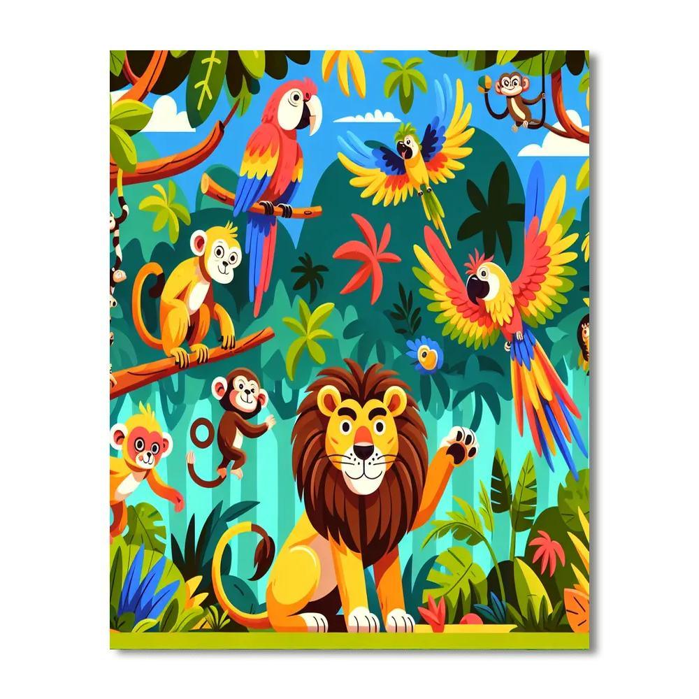 Safari Safari Jungle Explorer Paint By Color