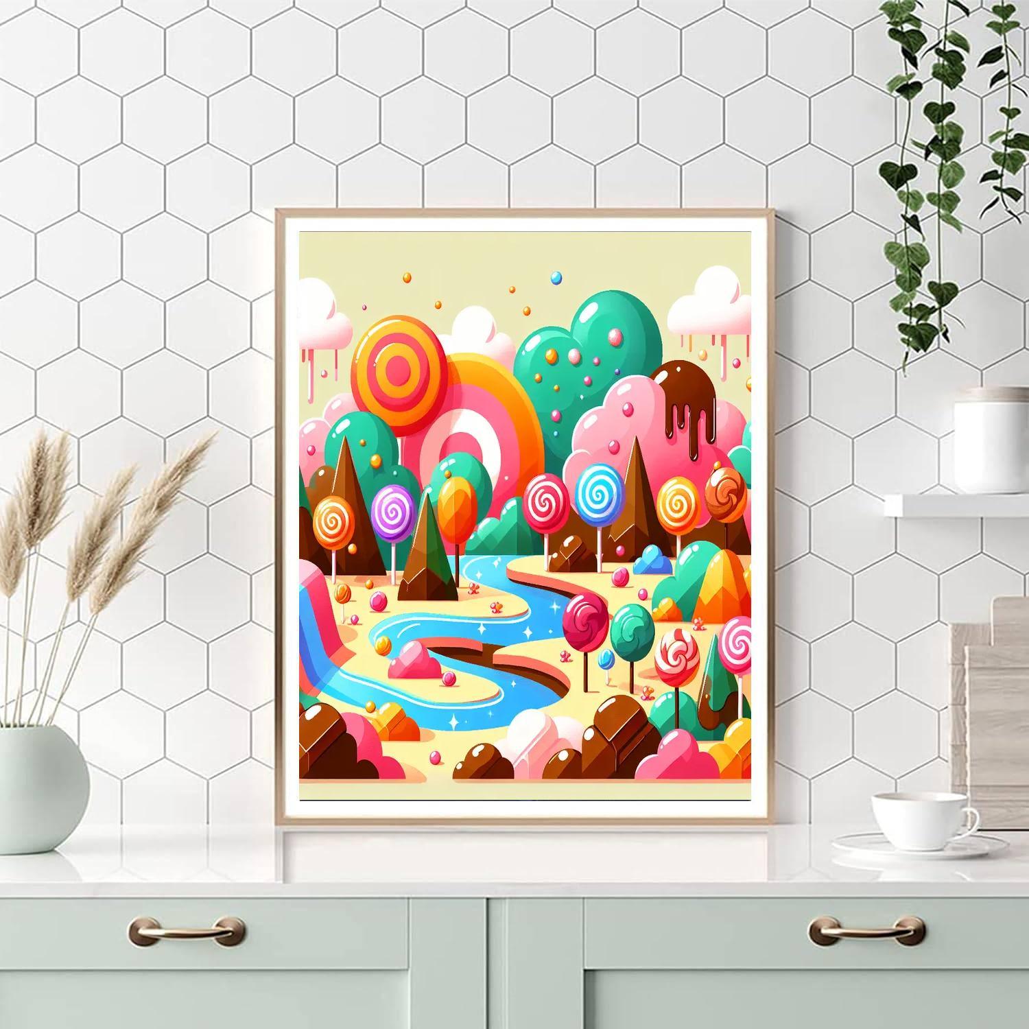 Cheery Candy Land Paint By Number
