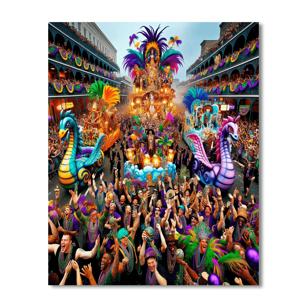 Mardi Gras - New Orleans, United States Number Painting