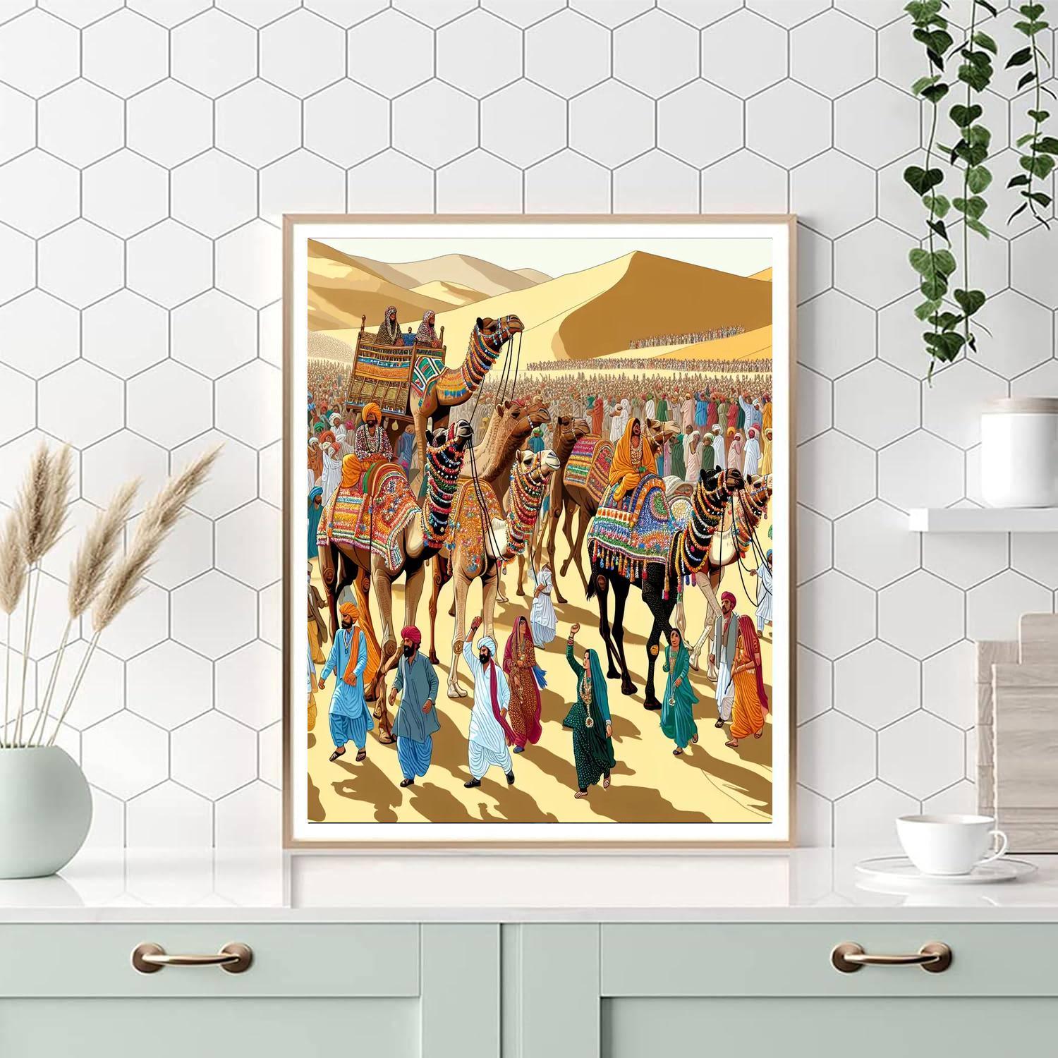 Bikaner Camel Festival - India Numbered Painting Kits