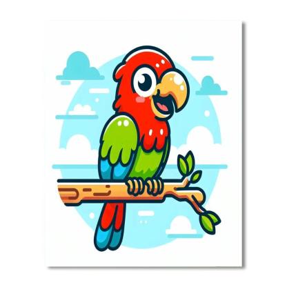 Funky Parrot Paint By Numbers Kits