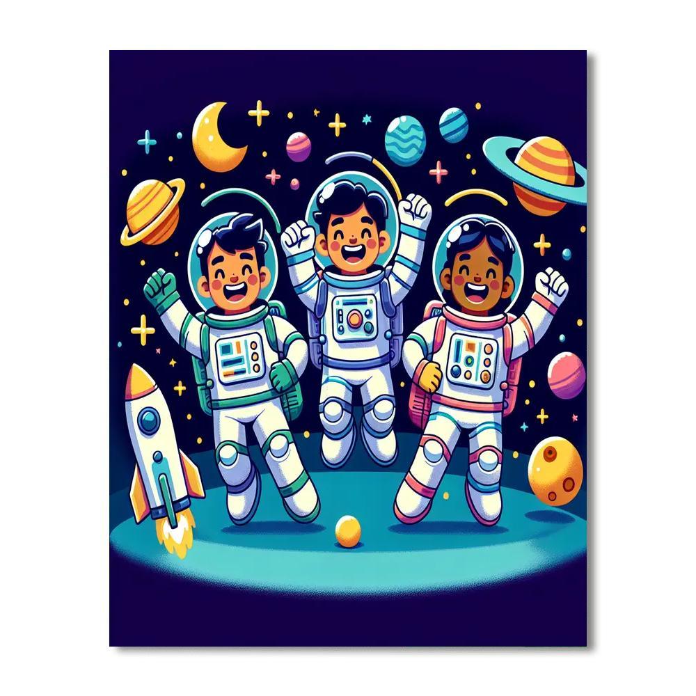 Daring Space Mission Paint By Numbers
