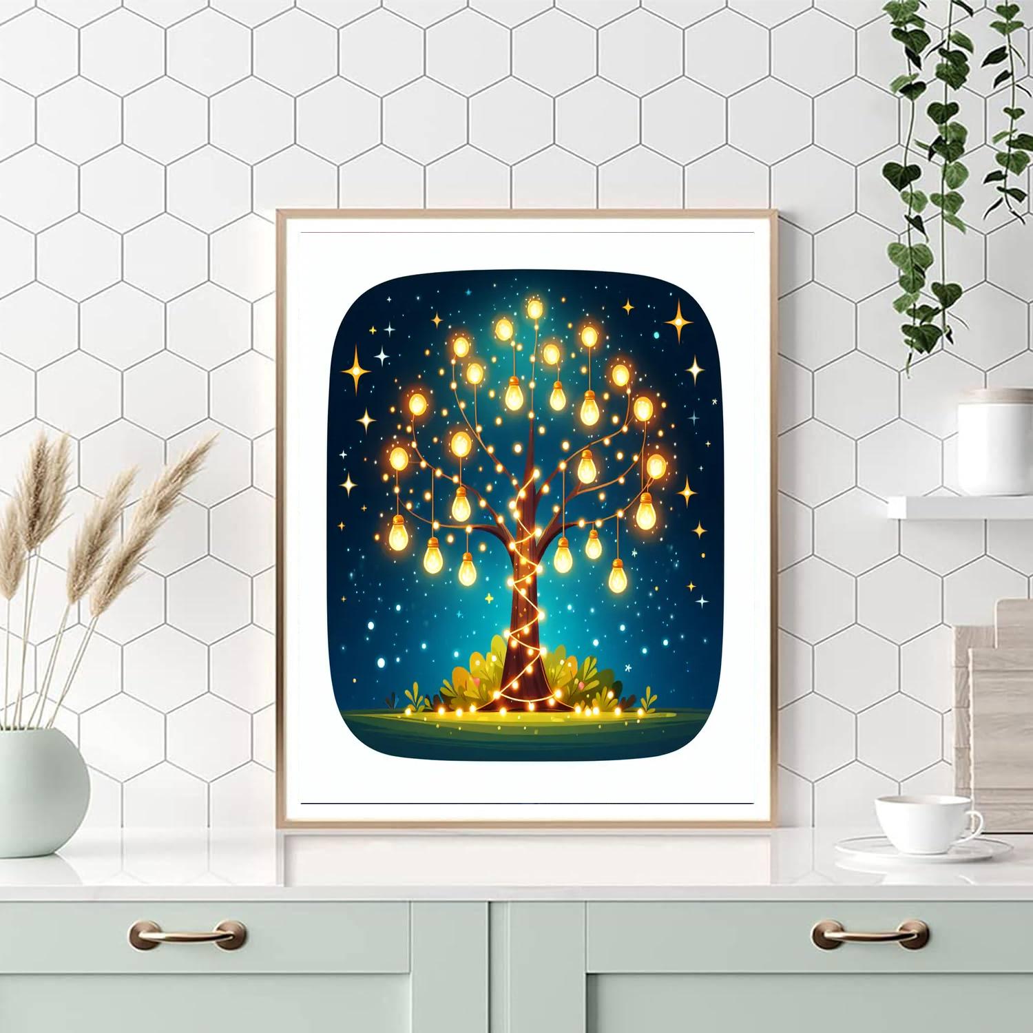 Magic Fairy Lights Painting Number Kit