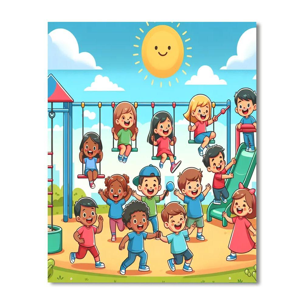 Gigantic Playground Fun Paint By Numbers Kits