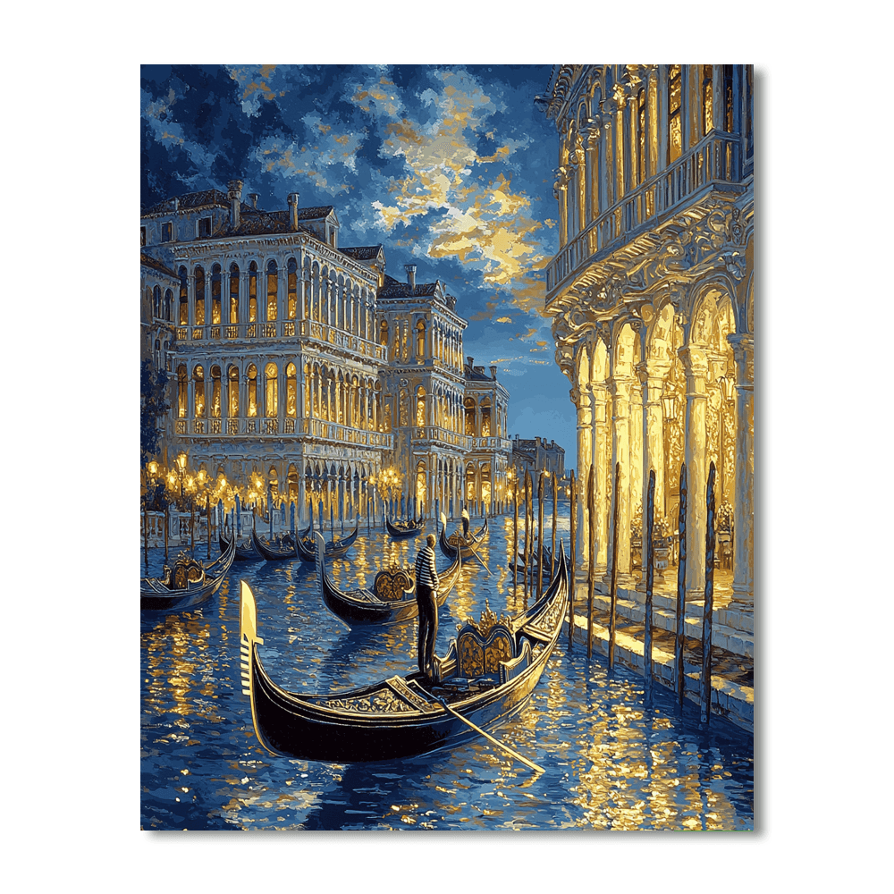 Canaletto Inspired Timeless Venice  DIY Paint By Numbers