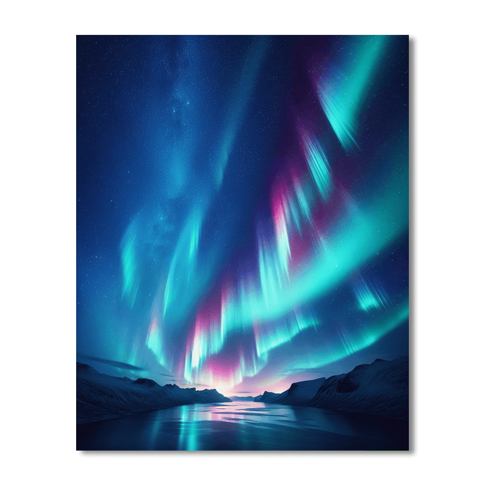 Aurora Borealis Dream Paint By Color