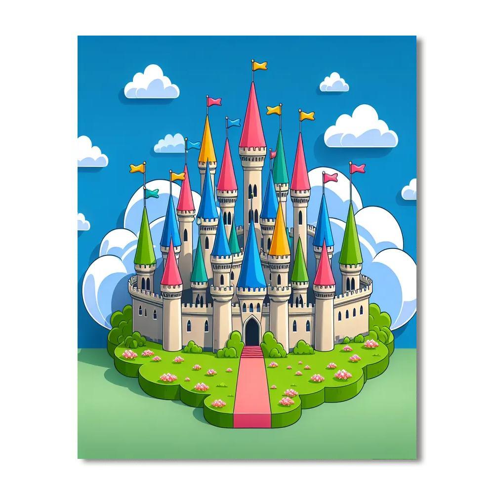 Enchanted Castle Exploration Numbered Painting Kits