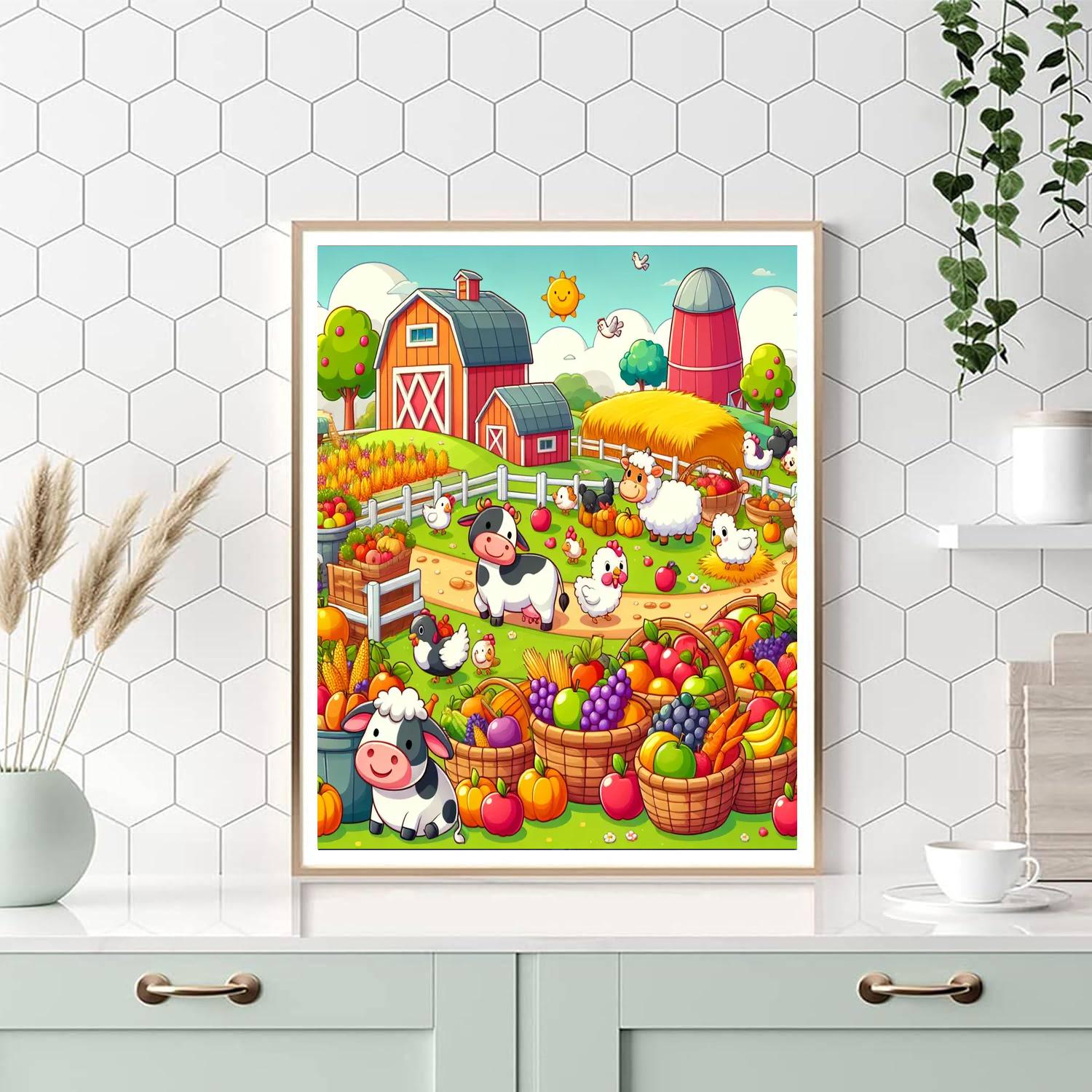 Happy Farm Harvest Paint By Color