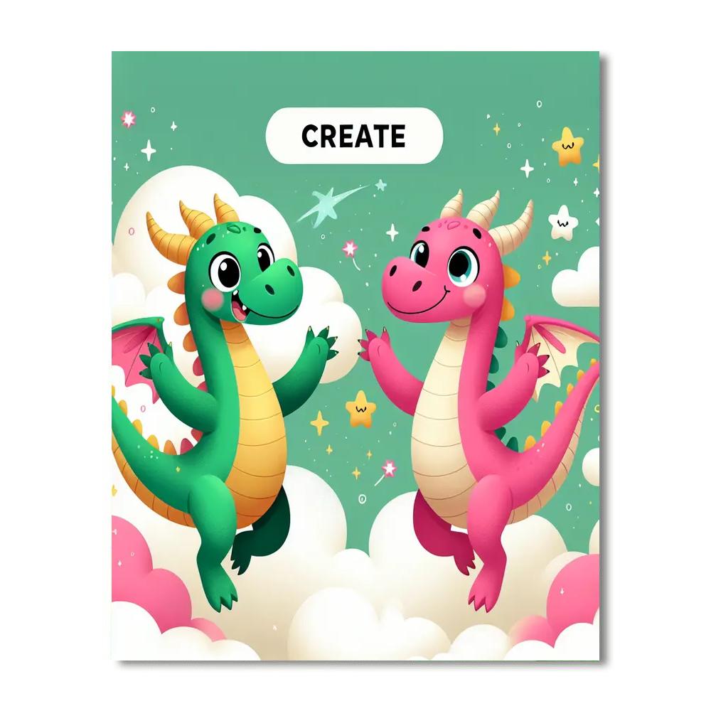 Dandy Dragons Painting Number Kit
