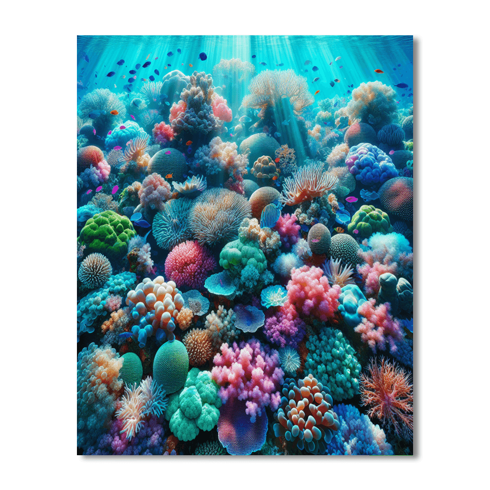 Oceanic Coral Fantasy Number Painting