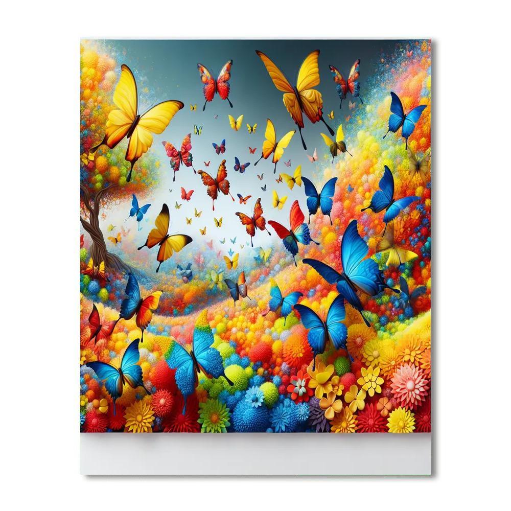 Surreal Fantasy Butterfly World Painting By Numbers Kit