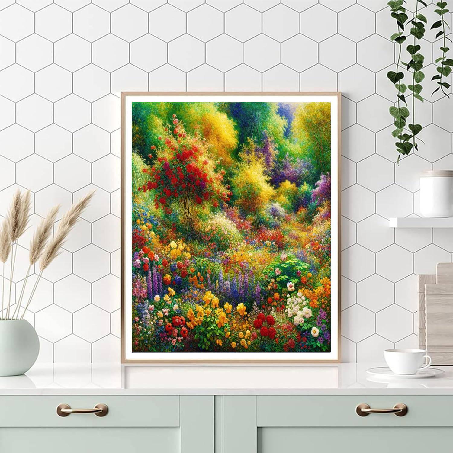 Radiant Garden Of Colors Paint By Numbers Kits