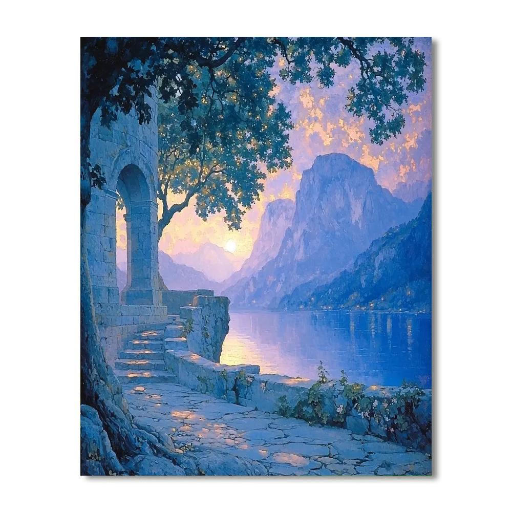 Arnold Böcklin Inspired Mystic Twilight  Paint By Number