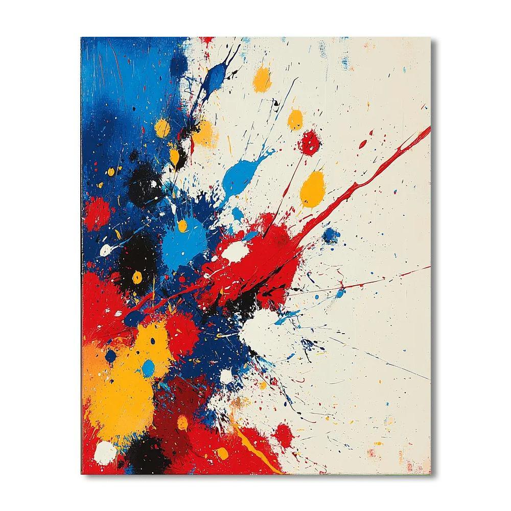 Jackson Pollock Inspired Abstract Passion  Painting By Numbers Kit