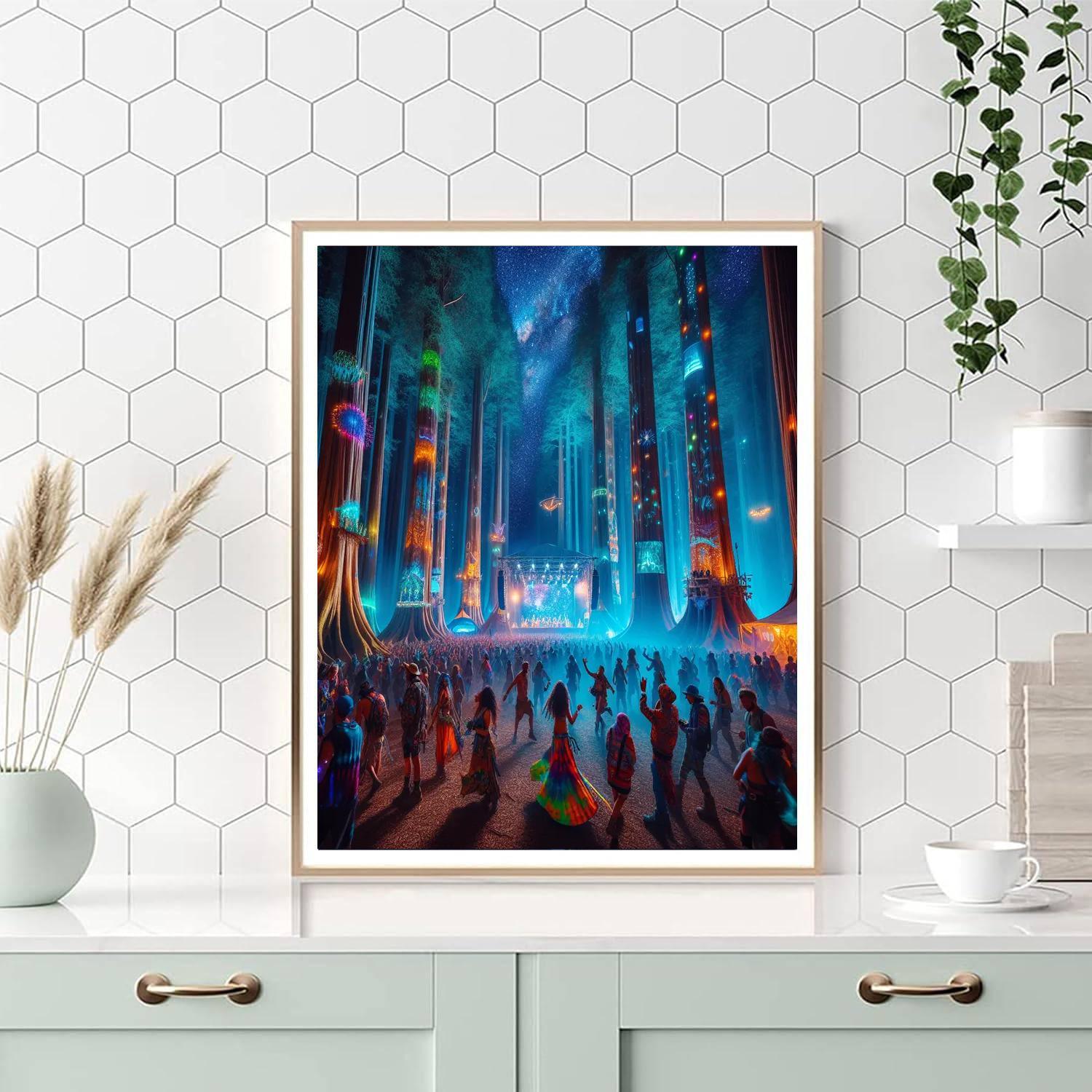 Electric Forest Festival - Michigan Paint By Color