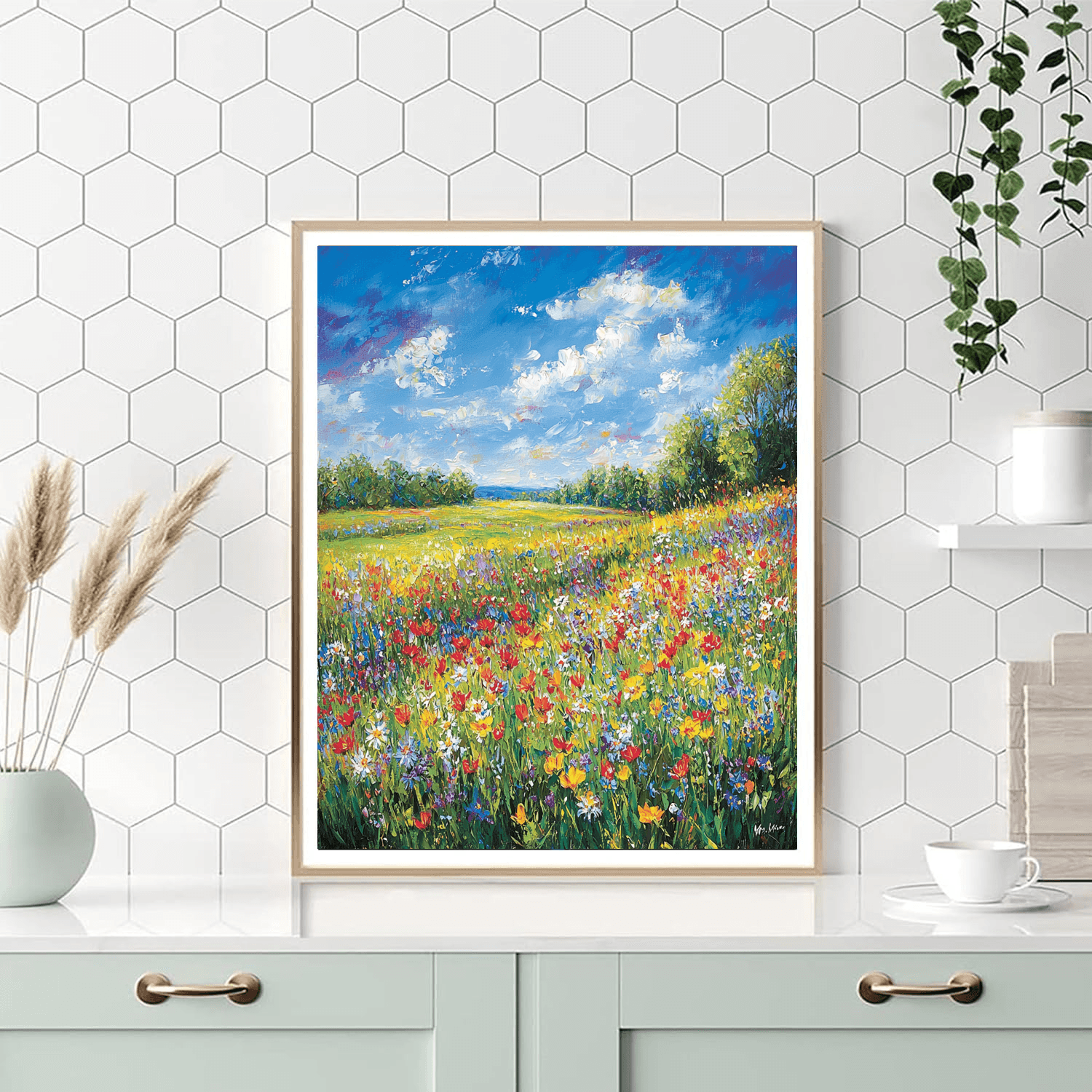 Claude Monet Inspired Summer Meadow  Paint By Numbers