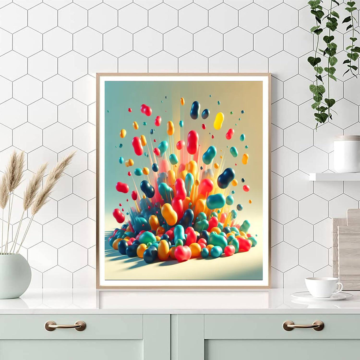 Jumping Jellybean Joy Paint By Color