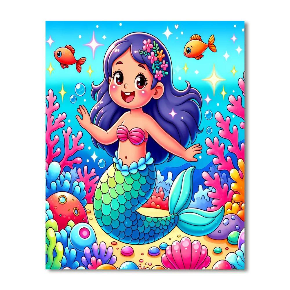 Mermaid's Ocean Adventure Numbered Painting Kits
