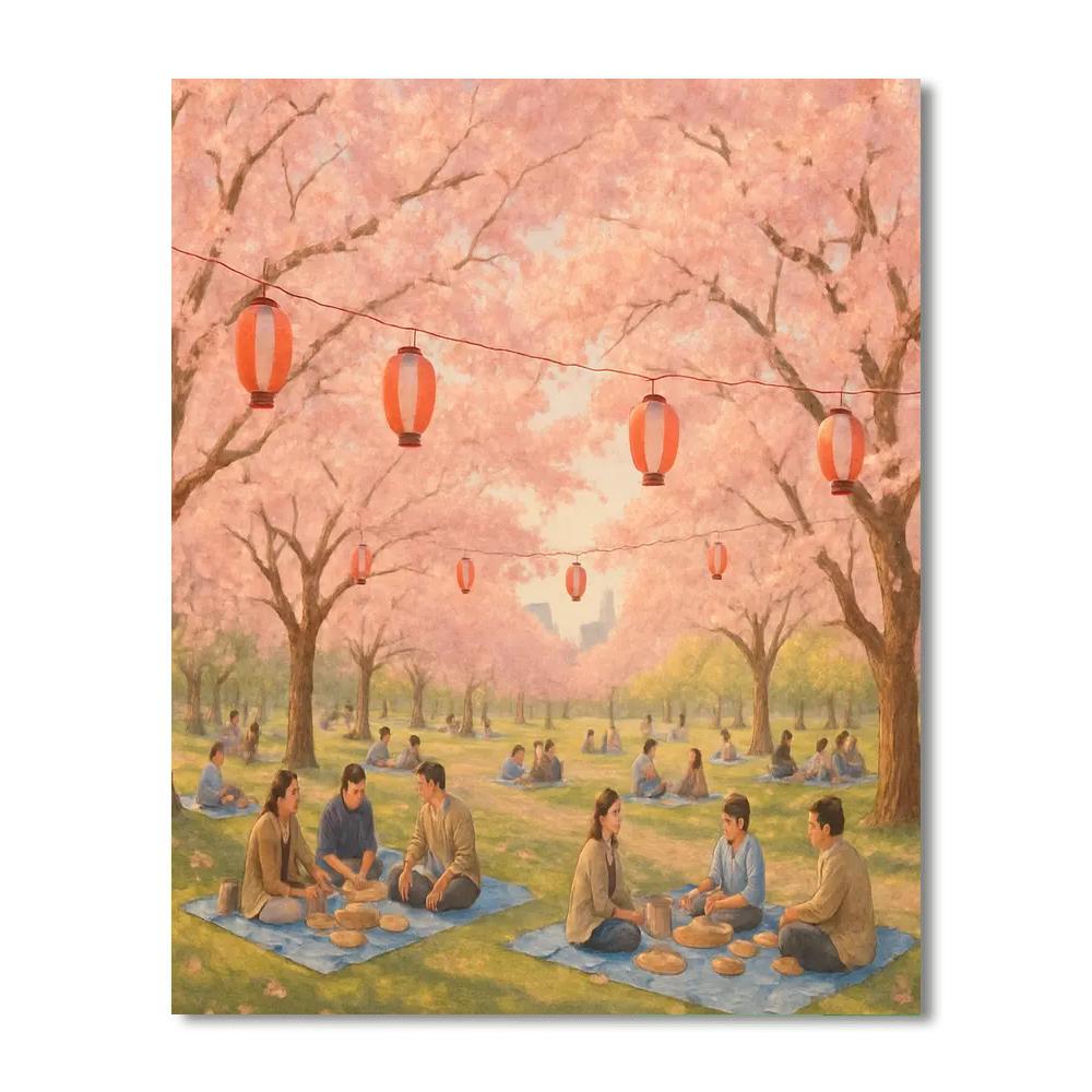 Hanami Festival - Tokyo, Japan Paint By Number