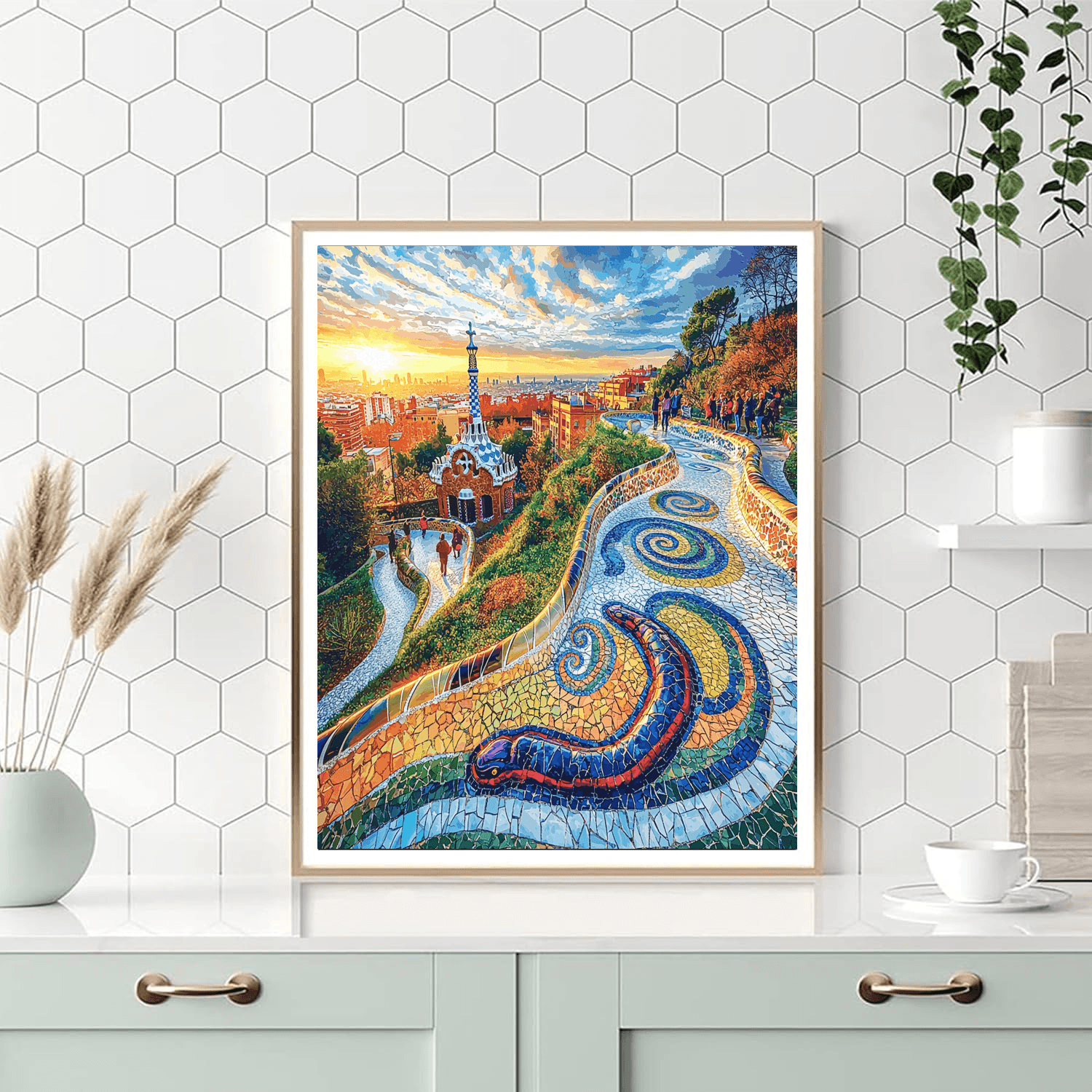 Parc Güell - Barcelona, Spain Paint By Number