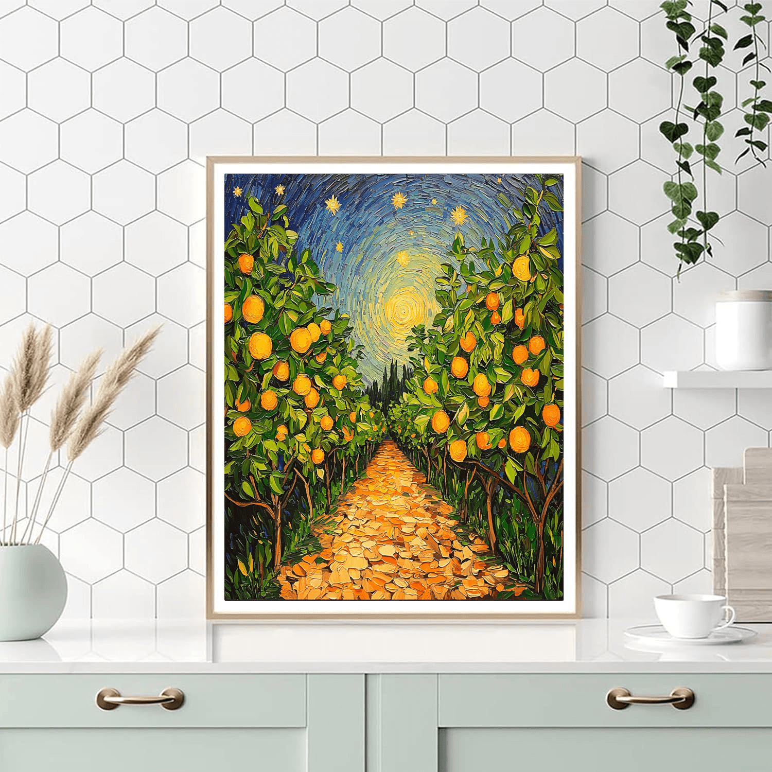 Vincent Van Gogh Inspired Orchard Symphony  DIY Paint By Numbers