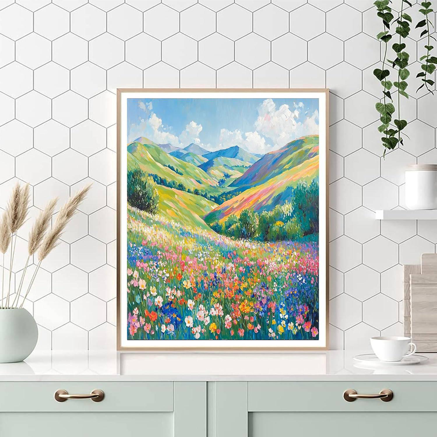 Paul Cézanne Inspired Whimsical Valley Views  Paint By Numbers Art