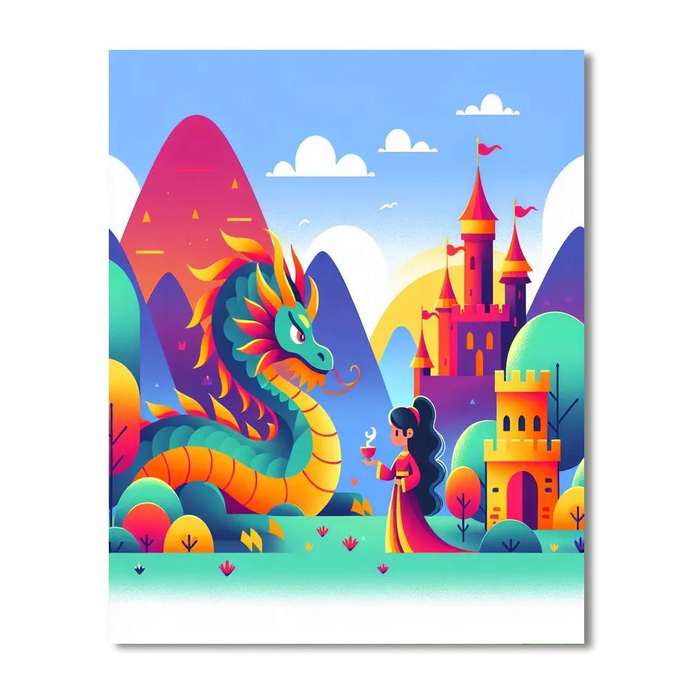 Dragon Realm Adventure Paint By Number