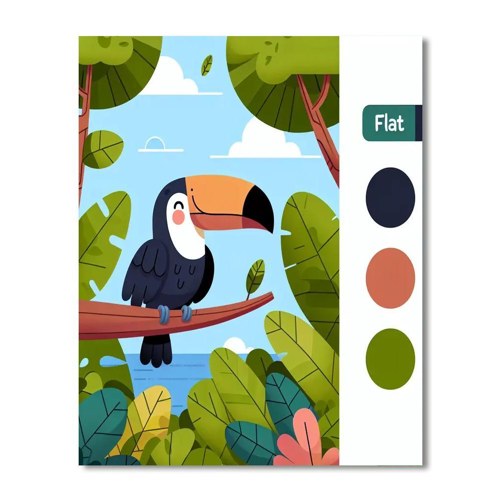 Friendly Jungle Numbered Painting Kits