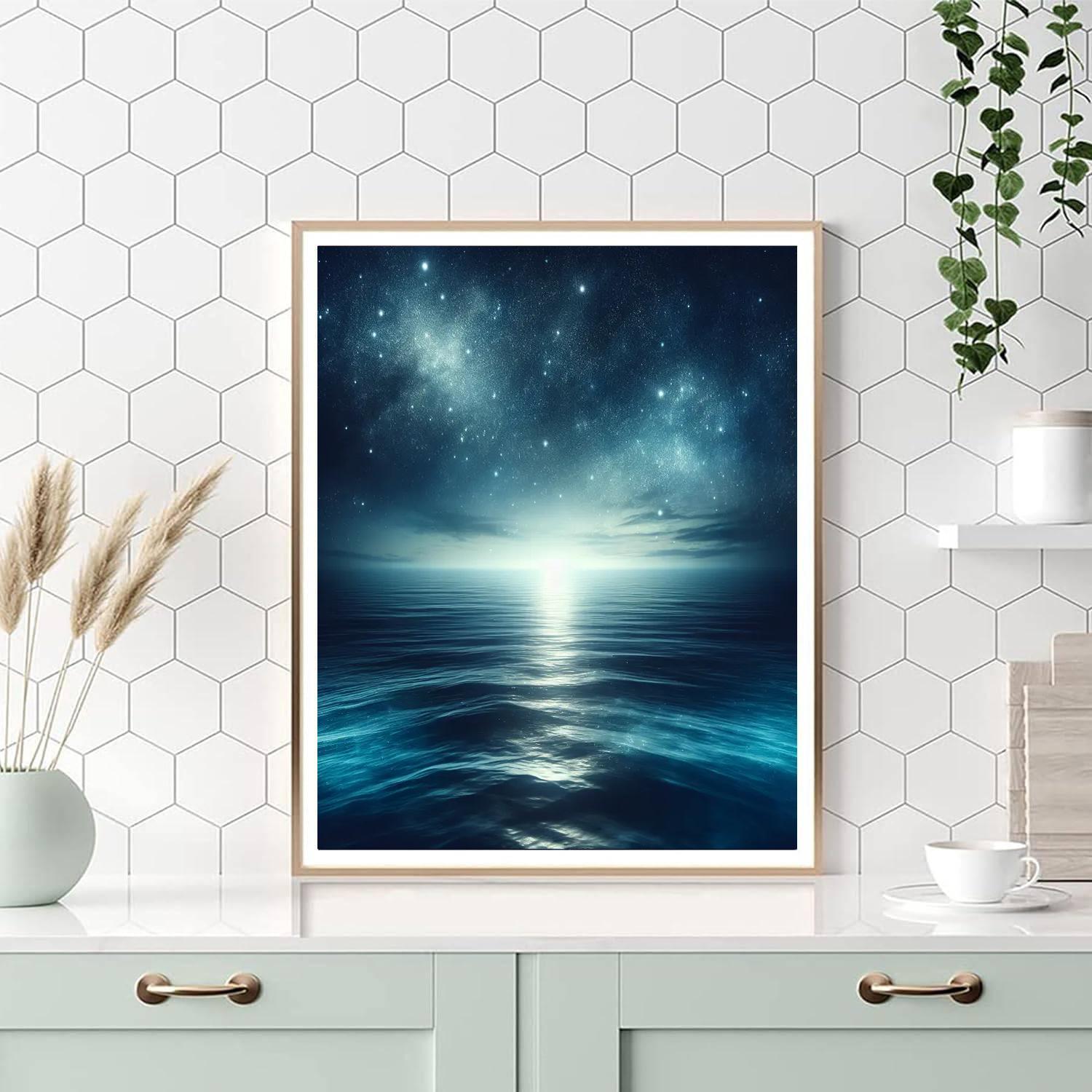 Starlit Ocean Dreams Numbered Painting Kits