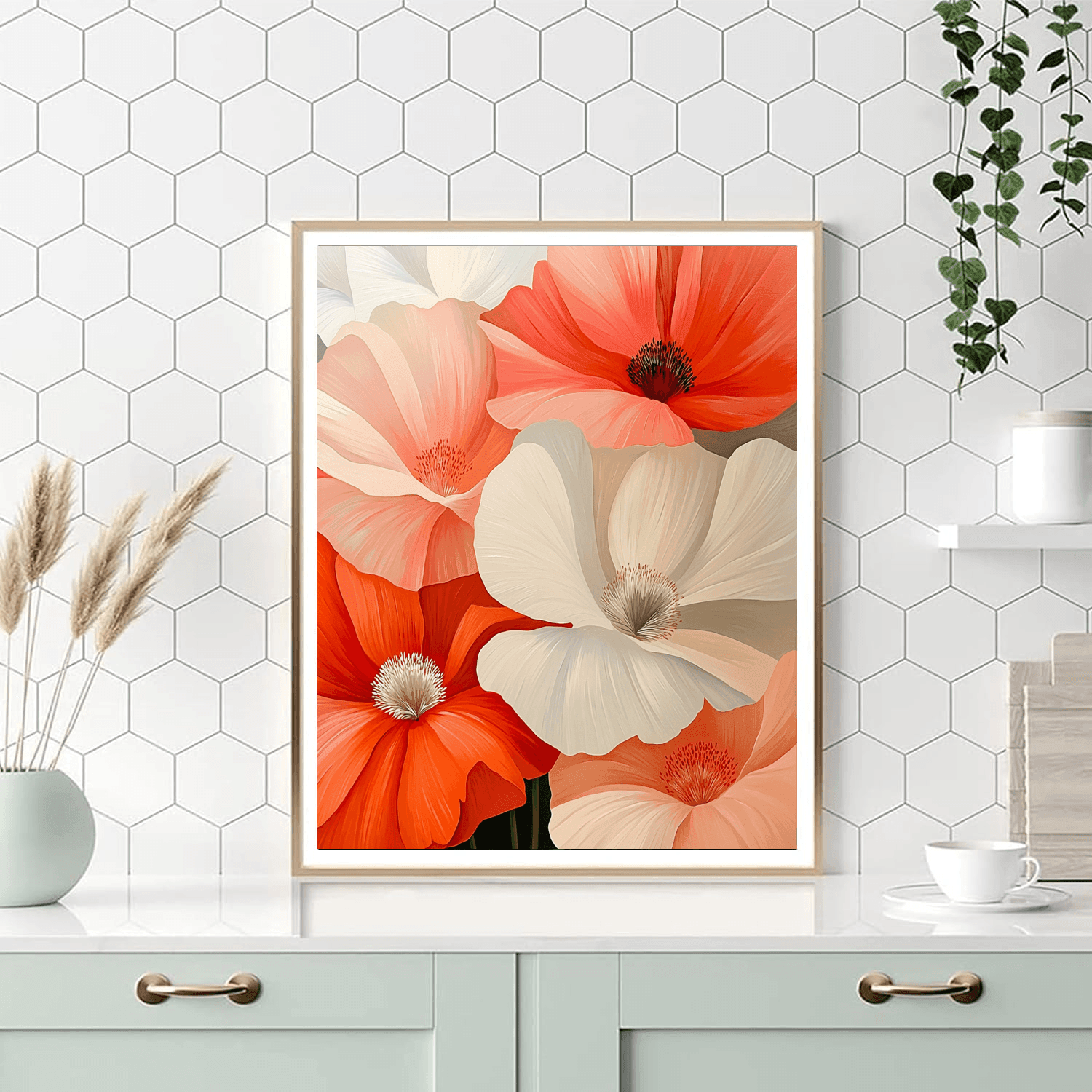 Georgia O'Keeffe Inspired Modern Petals  Paint By Numbers Kits