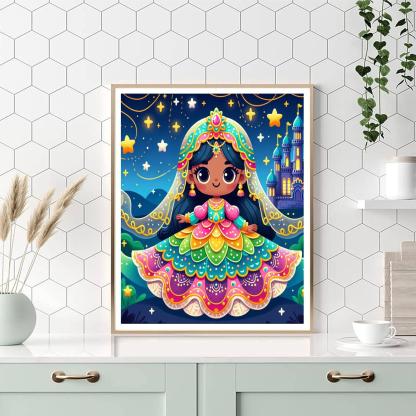 Starlight Princesses Paint By Numbers Art