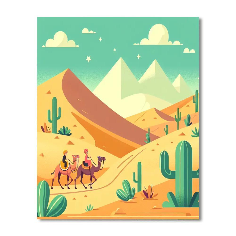Desert Journey Paint By Numbers Art