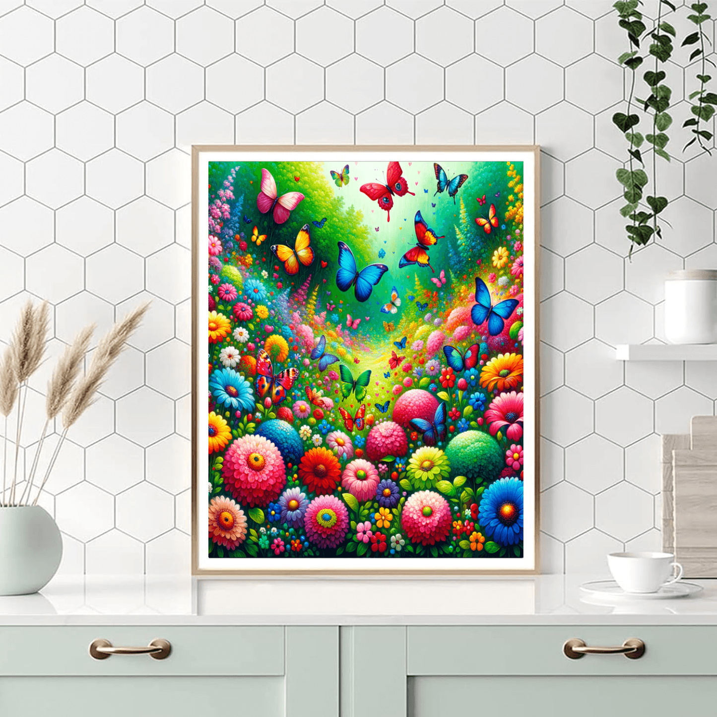 Bright Butterfly Garden Paint By Numbers