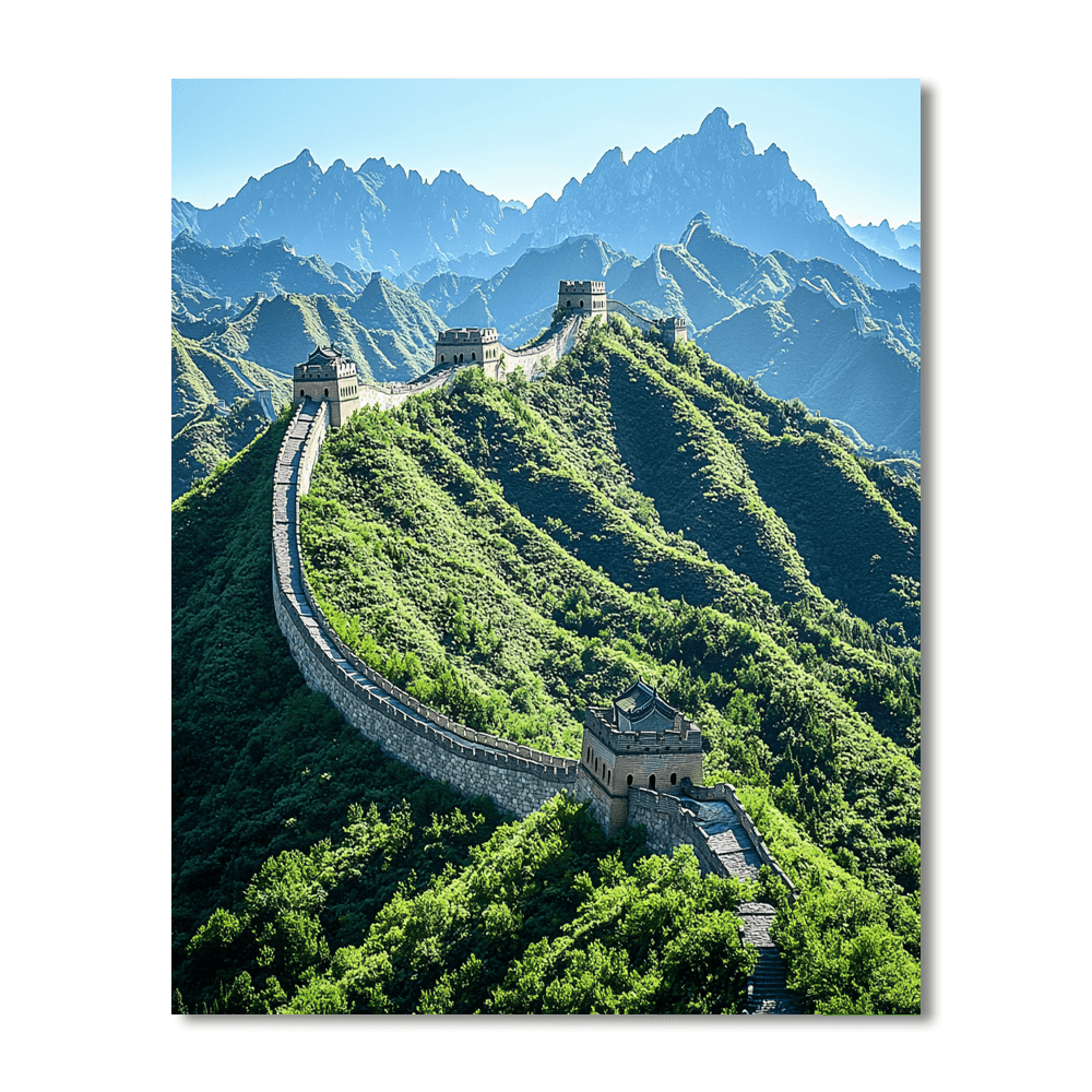 The Great Wall Of China - Badaling Section DIY Paint By Numbers