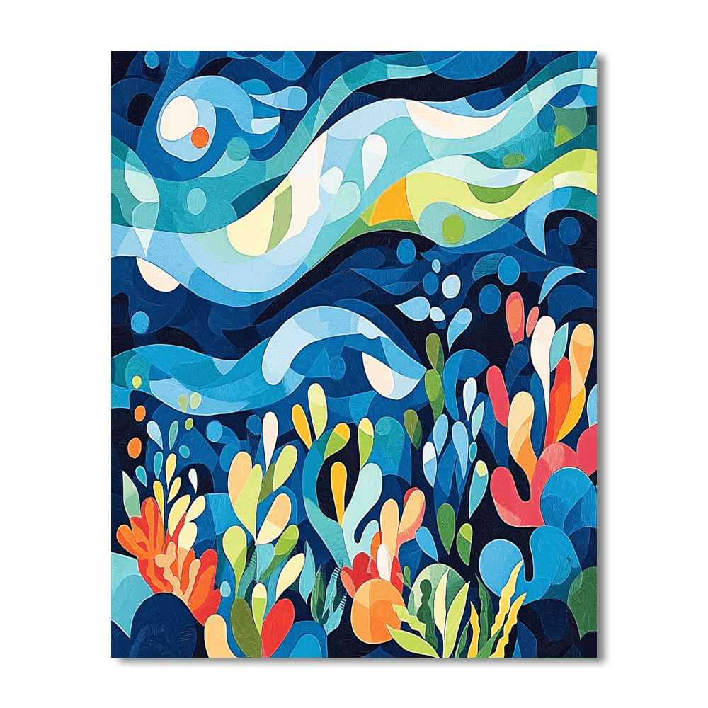 Paul Klee Inspired Ocean Dance  Paint By Numbers Art