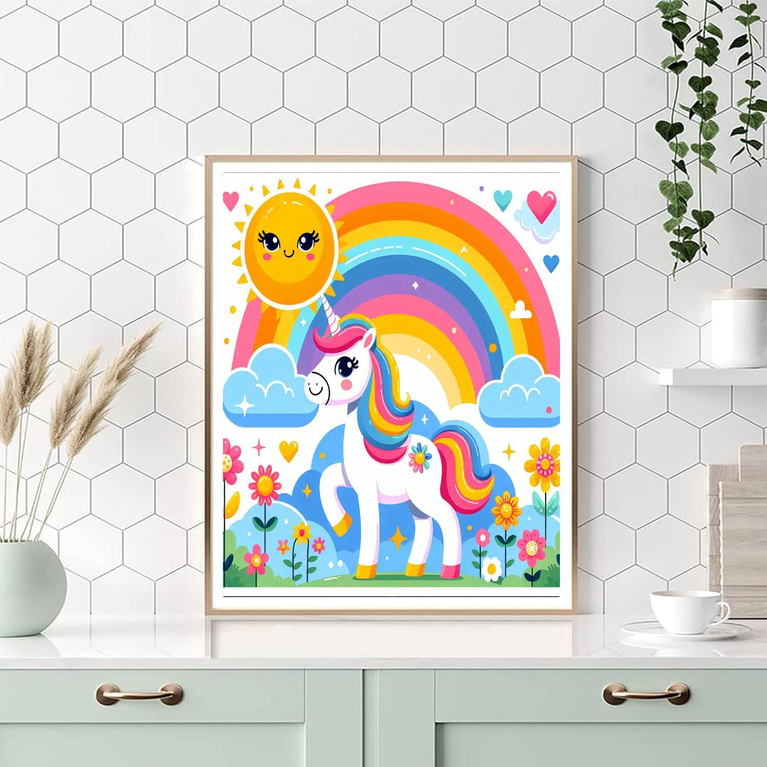 Sunny Day Unicorn Paint By Numbers Kits