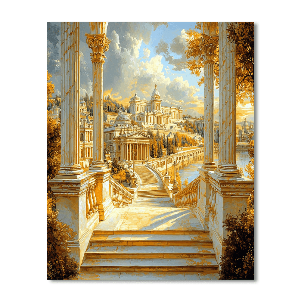 Giovanni Paolo Panini Inspired Timeless Architectural Beauty  Painting By Numbers Kit
