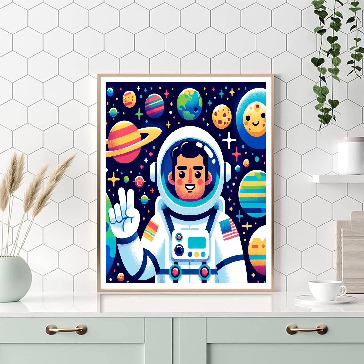 Galactic Astronaut Adventure Paint By Number