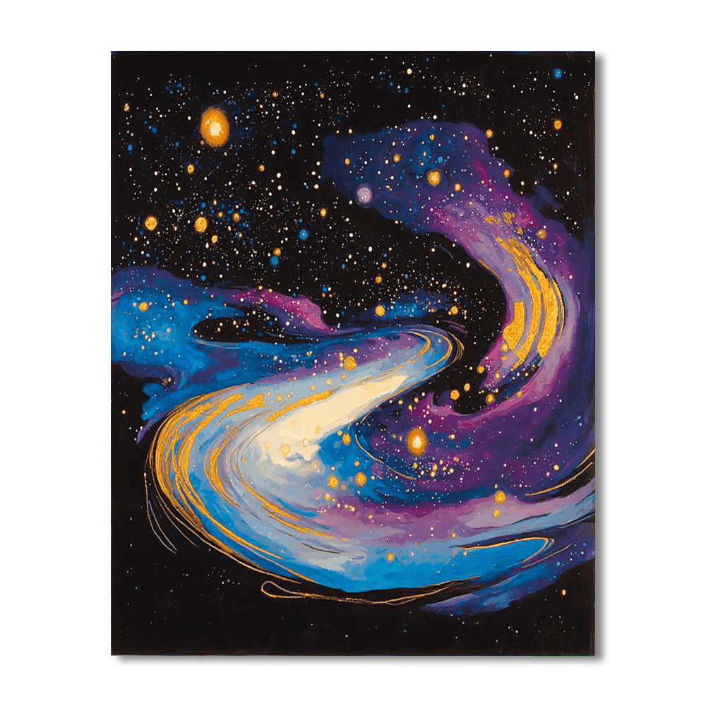 Wassily Kandinsky Inspired Ethereal Galaxies  DIY Paint By Numbers