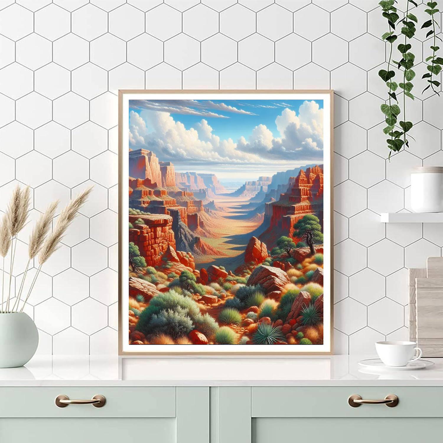 Majestic Canyon View Paint By Numbers Art
