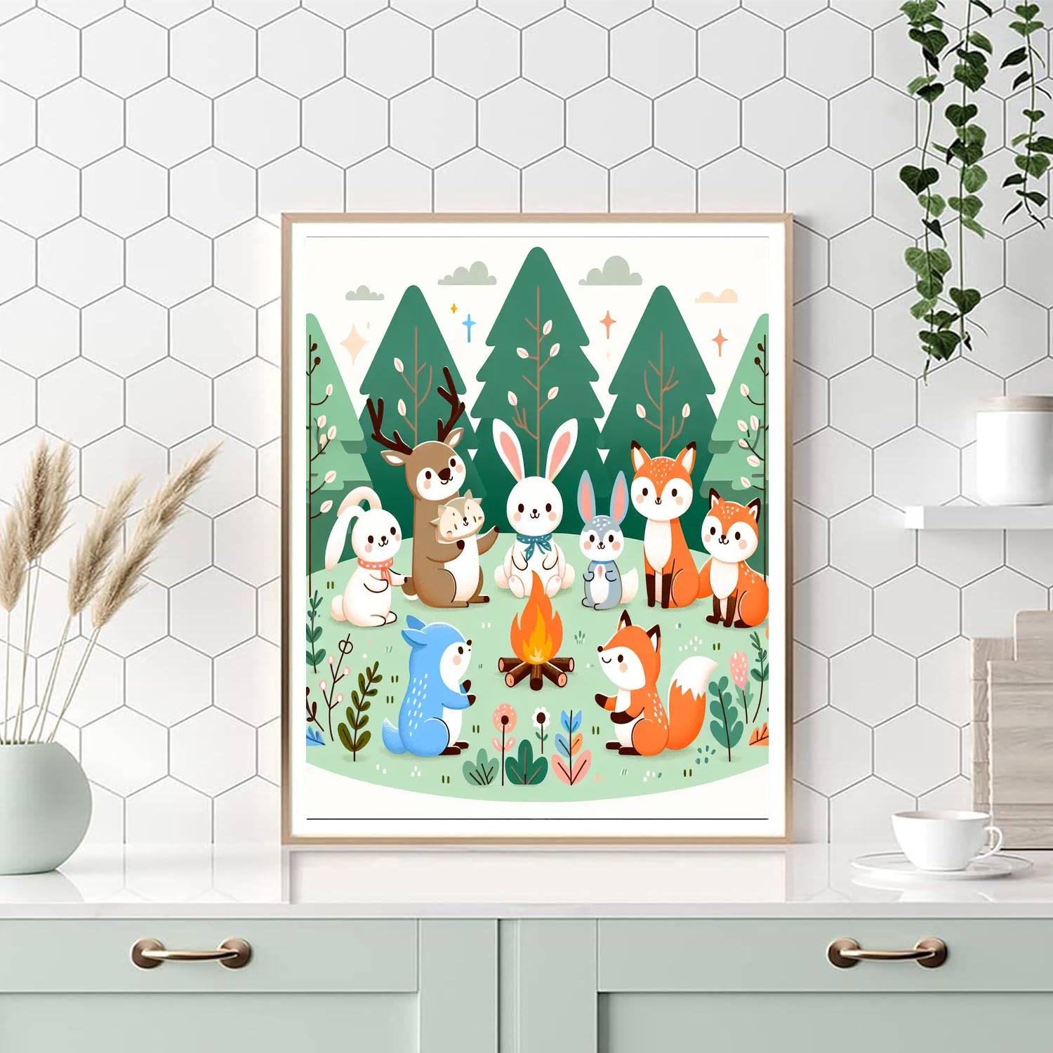 Magical Woodland Party Paint By Numbers Art