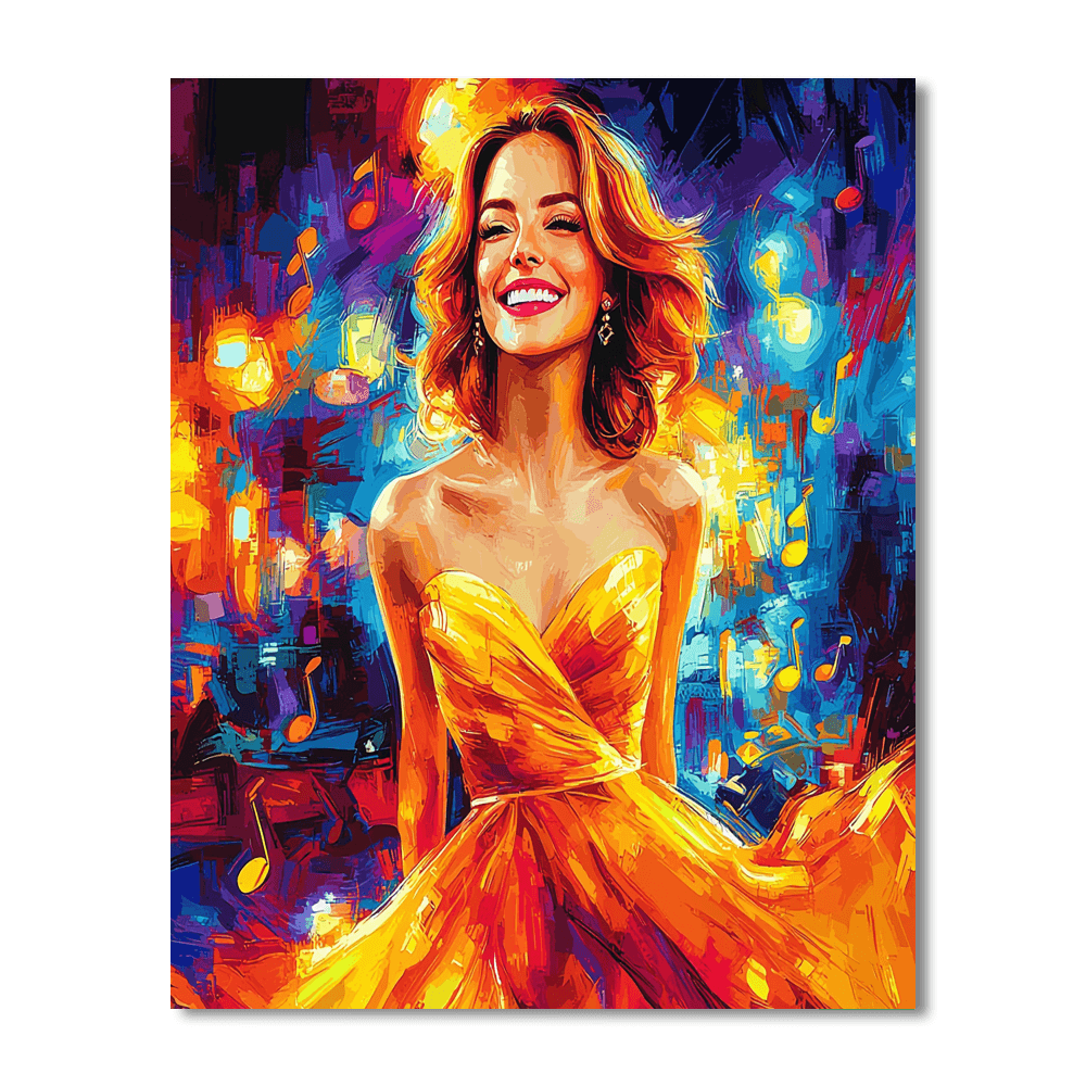 Emma Stone: The Starlet Of La La Land Painting Number Kit