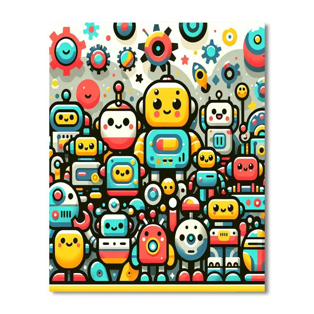 Robot Rumble Paint By Color