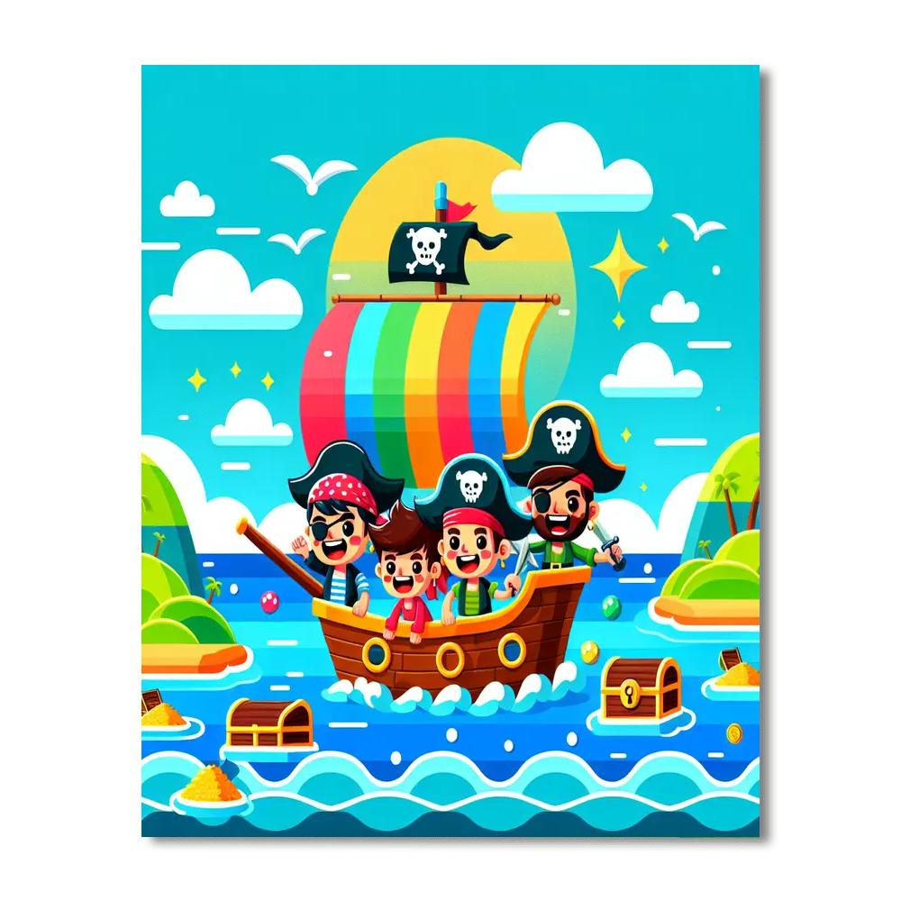 Charming Pirates Number Painting