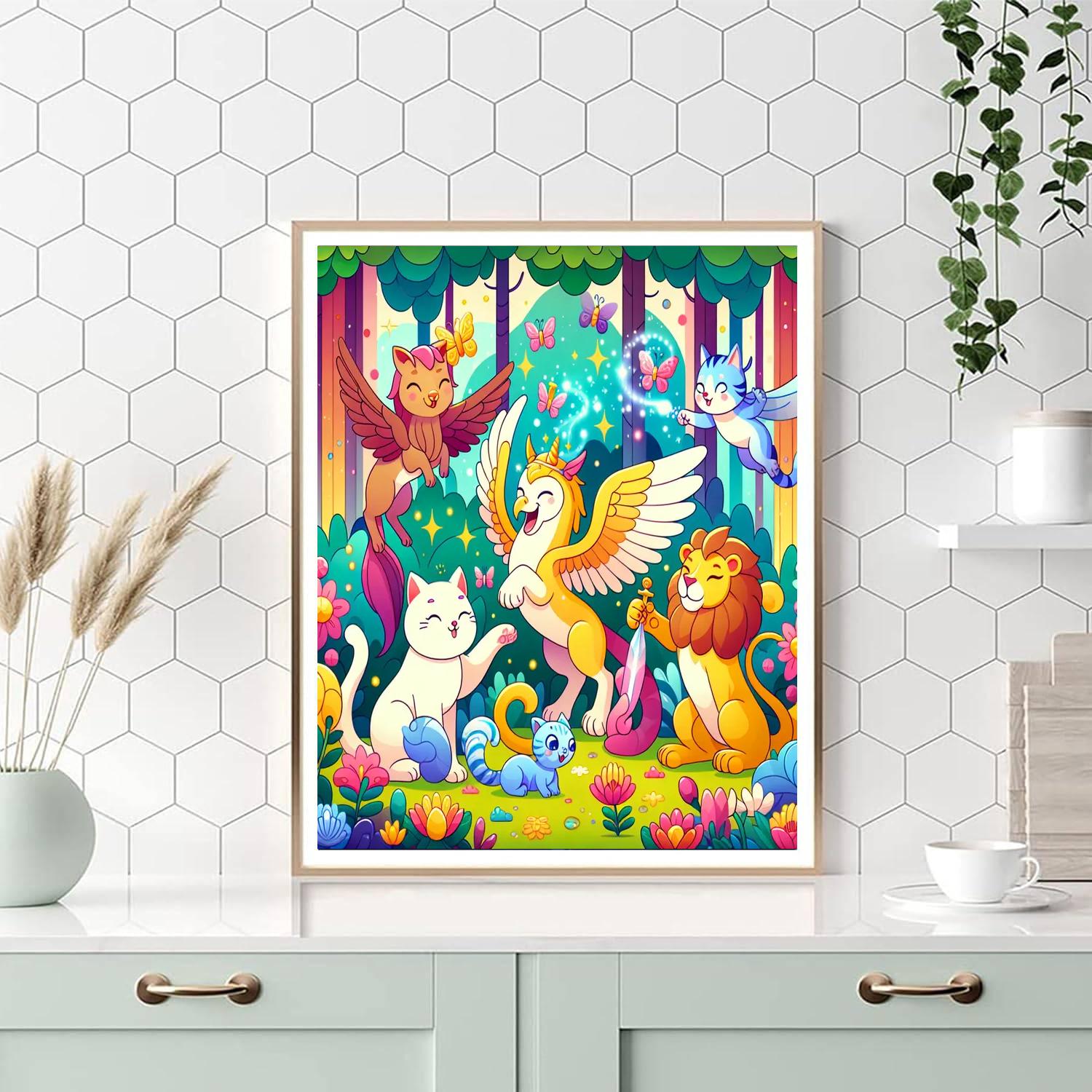 Fantasy Animals Numbered Painting Kits