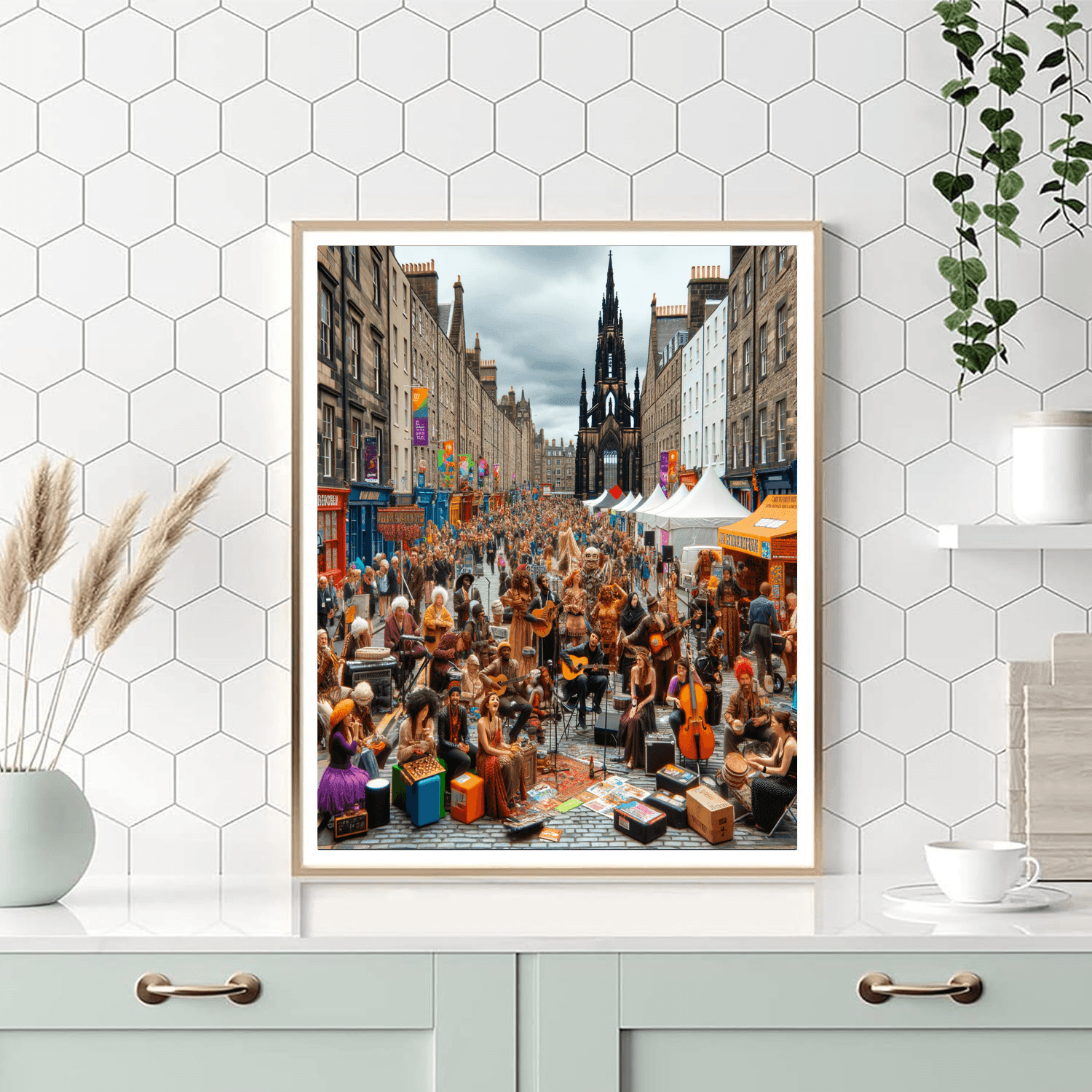 Fringe Festival - Edinburgh, Scotland Number Painting