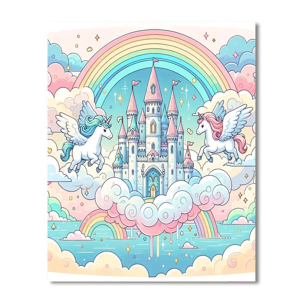 Fantasy Kingdom Of Clouds Paint By Number